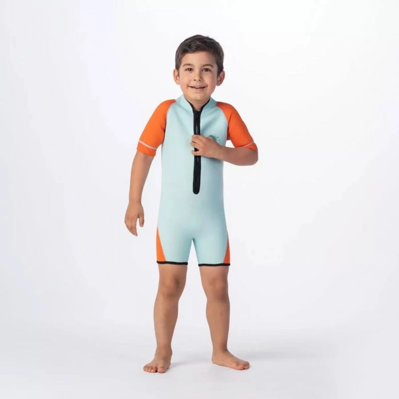 Kostum noti për fëmijë AquaWave, blu dhe portokalli