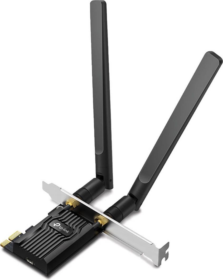 Kartë rrjeti PCIe, TP-Link Archer TX20E, me dy antena të jashtme, e zezë