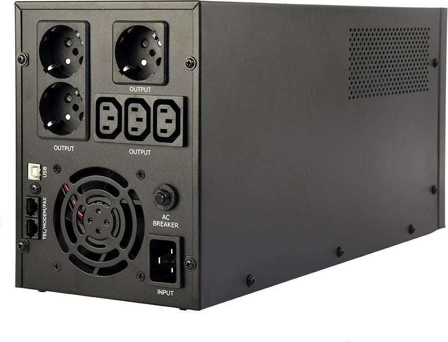 UPS Gembird EG-UPS-036, 3000 VA, 1800 W, rack, e zezë UPS Gembird EG-UPS-036, 3000 VA, 1800 W, rack, e zezë