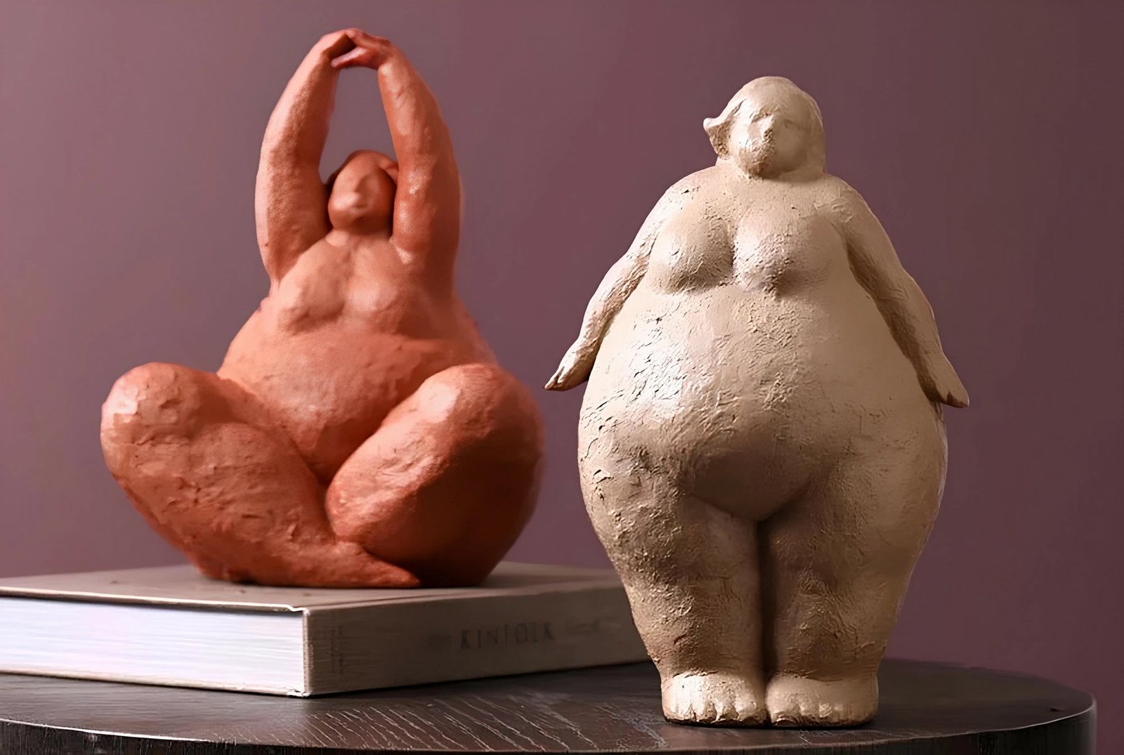 Set dekorativ prej 2 copash, Evila Originals, ngjyrë e kuqe tjegulle dhe latte, CY0395 Set dekorativ prej 2 copash, Evila Originals, ngjyrë e kuqe tjegulle dhe latte, CY0395