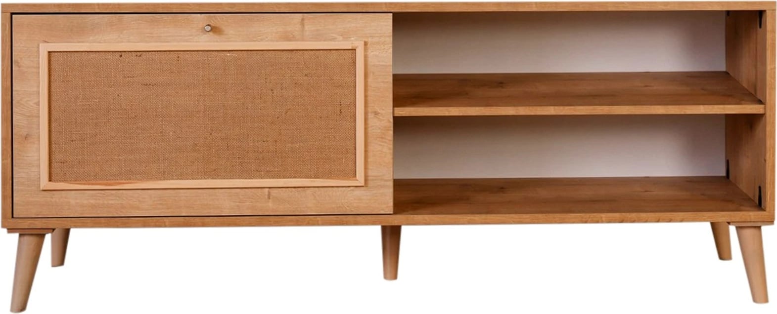Komodë TV Hanah Home, Jüt 140, ngjyrë lisi