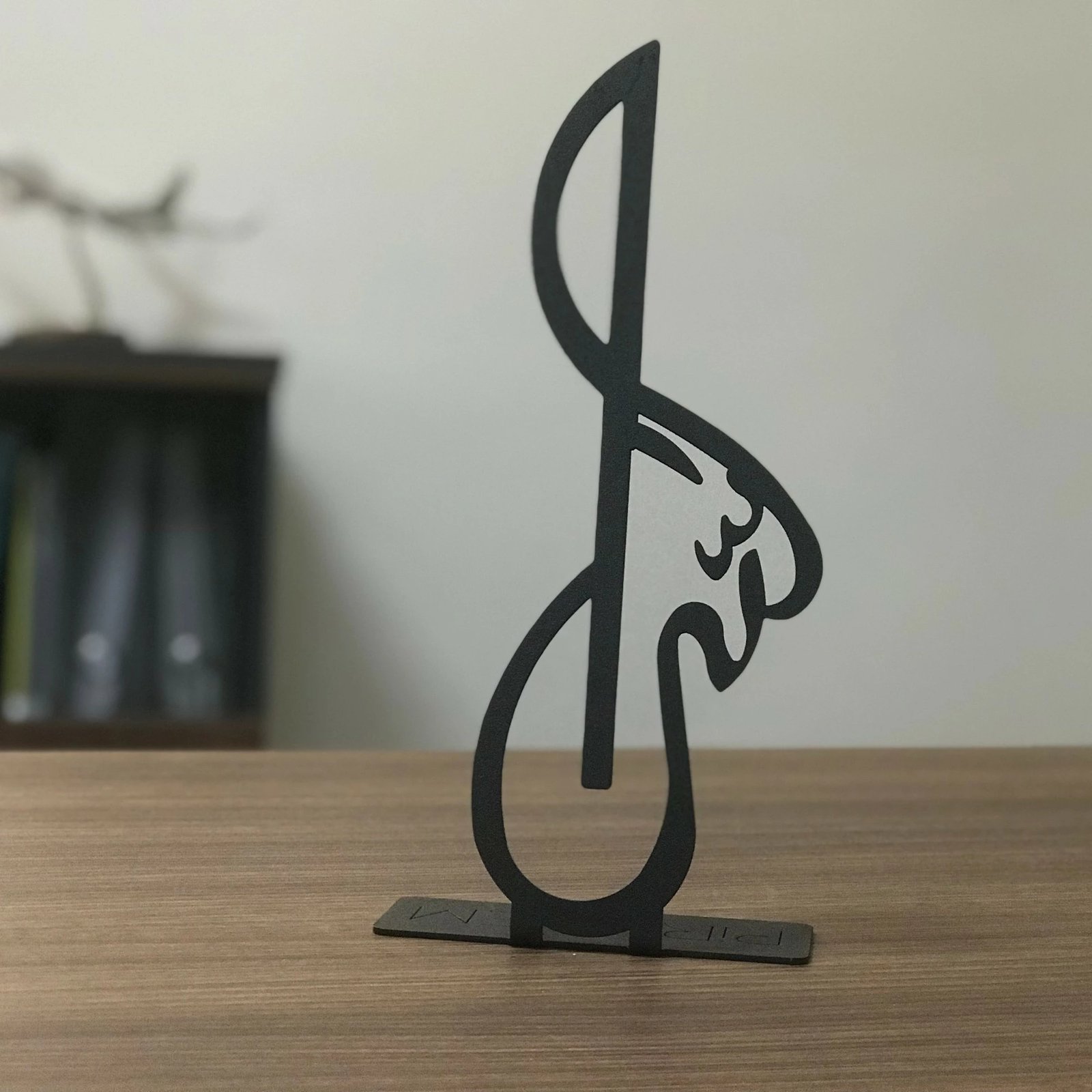 Objekt dekorativ Aberto Design Allah (C.C.) 03, metal i zi, 10x30cm Objekt dekorativ Aberto Design Allah (C.C.) 03, metal i zi, 10x30cm