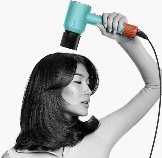 Tharëse flokësh Dyson Supersonic Nural, 1600 W, 13.3 l/s, Blu, Portokalli Tharëse flokësh Dyson Supersonic Nural, 1600 W, 13.3 l/s, Blu, Portokalli