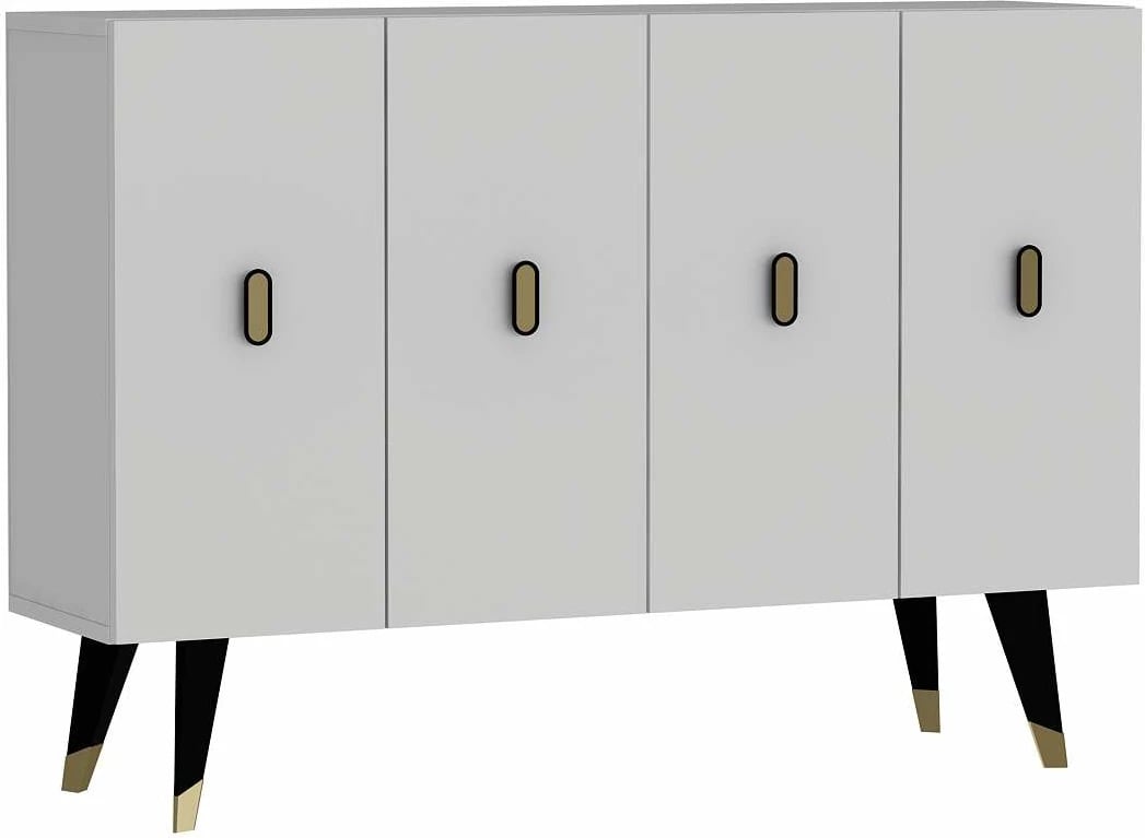 Konsol Skye Decor, e bardhë, e artë, 8168KM-32