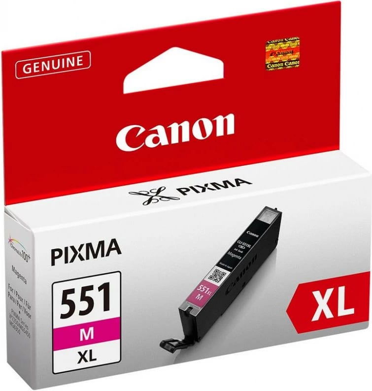 Fishek boje, Canon, CLI-551XL (CLI-551M XL), rendiment i lartë 11 ml deri 660 faqe, magenta
