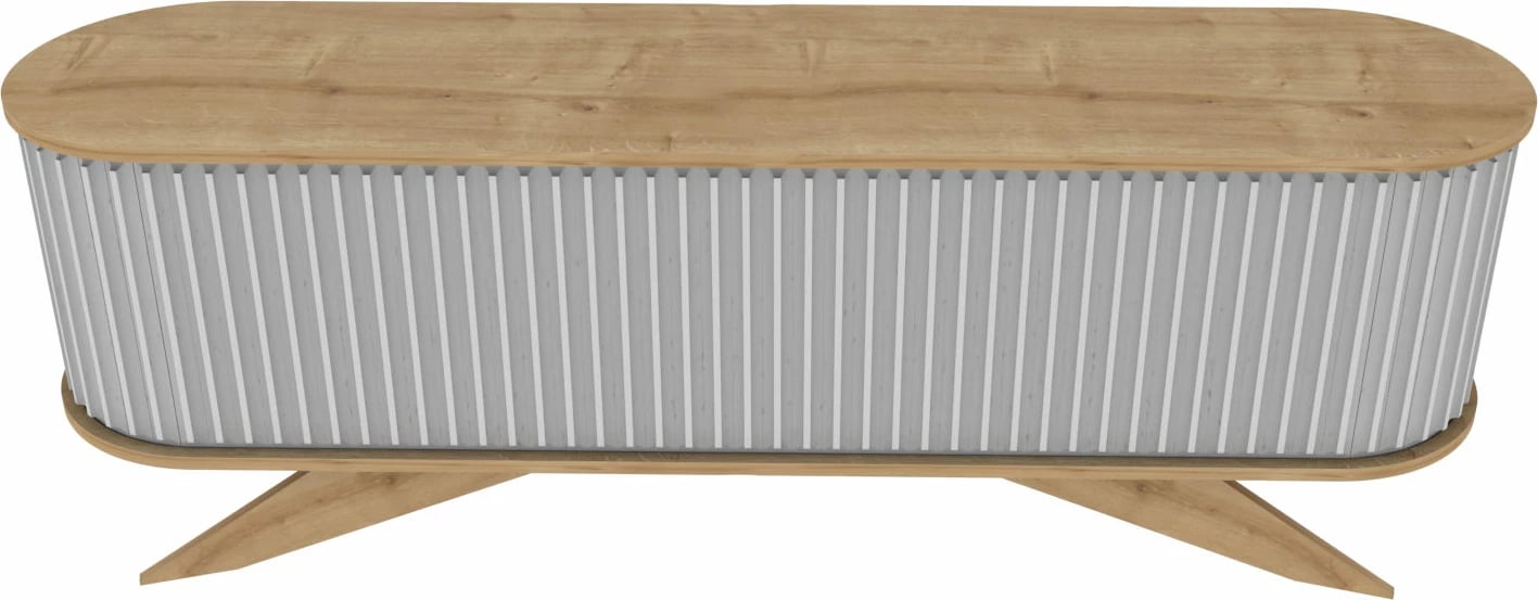 Komodë TV Hanah Home, ngjyrë safir dhe e bardhë, Stor