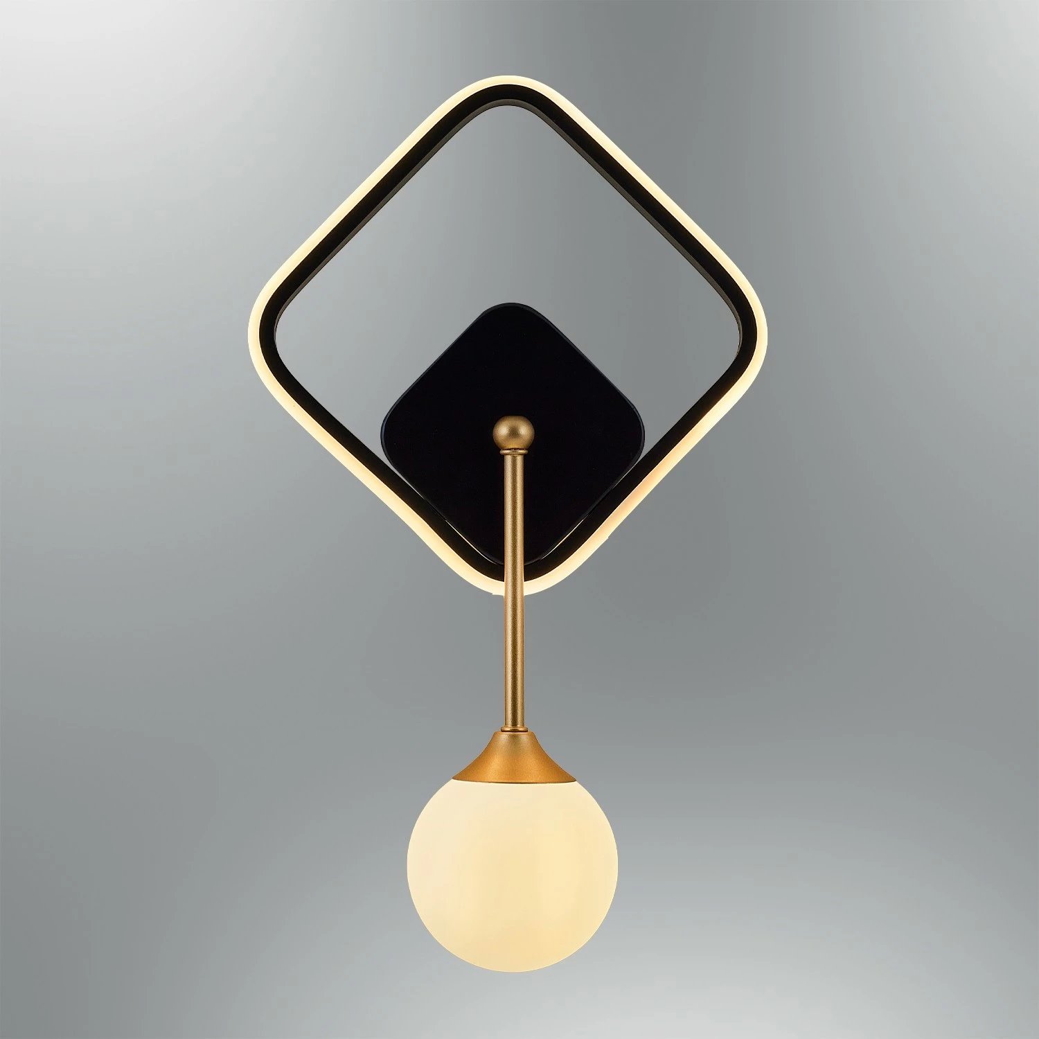 Llambë muri Opviq, L1143, e zezë