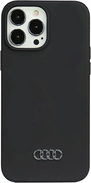 Mbështjellës Audi për iPhone 13 Pro Max 6.7", silikon, i zi