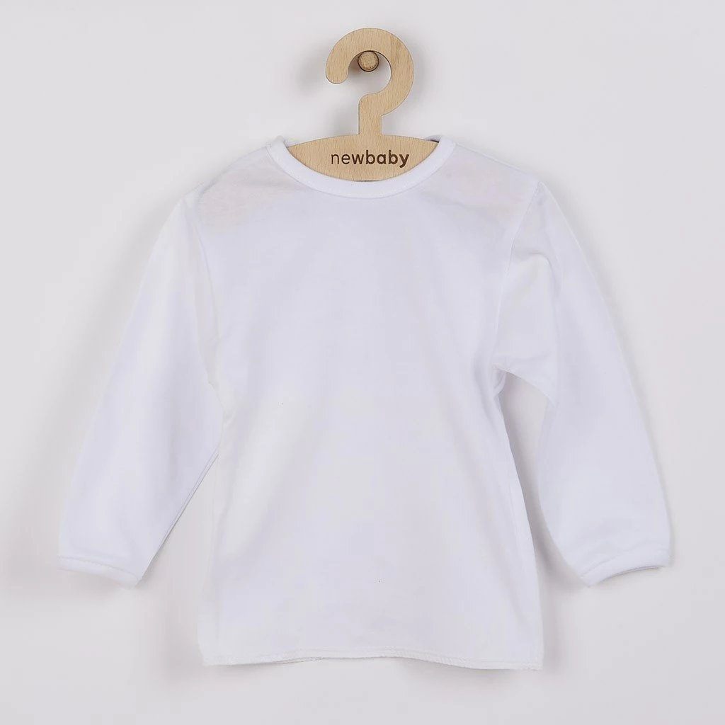 Bluzë bebe New Baby, 100% pambuk, madhësia 68 (4-6m), e bardhë
