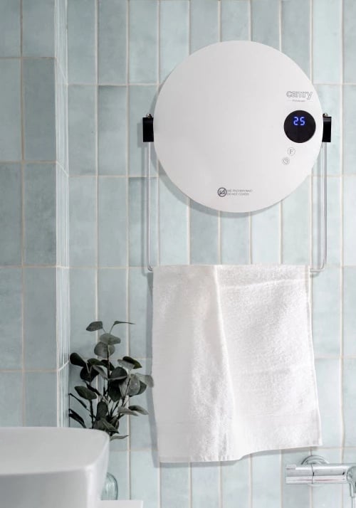 Ngrohës banjoje muror, Camry, CR 7747, 1400/2000W, program javor, LCD, telekomandë, IPX2, i bardhë