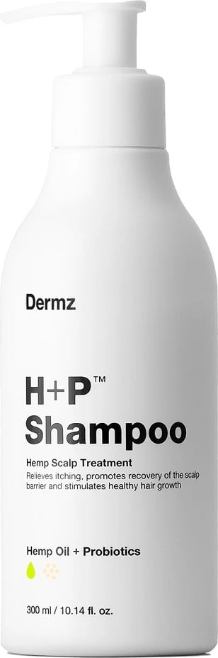 Shampon Dermz H+P Hemp me CBD dhe Probiotikë, 300ml
