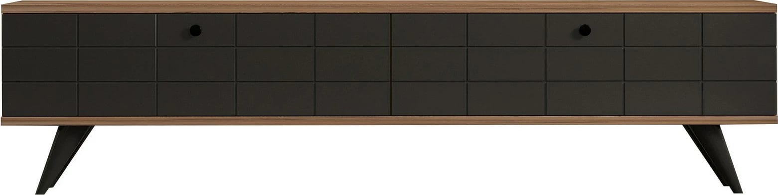 Komodë për TV Hanah Home, Alberi, ngjyrë Atlantic Pine dhe Antracite