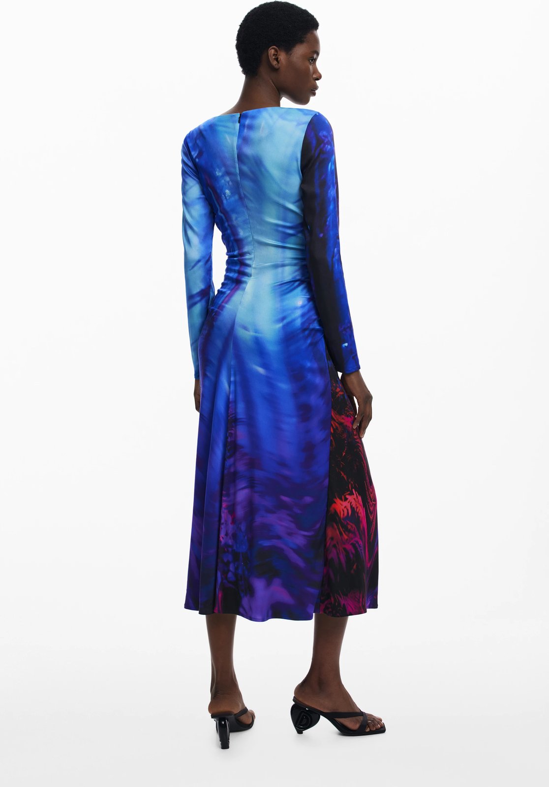 Fustan i gjatë DESIGUAL femra, blu