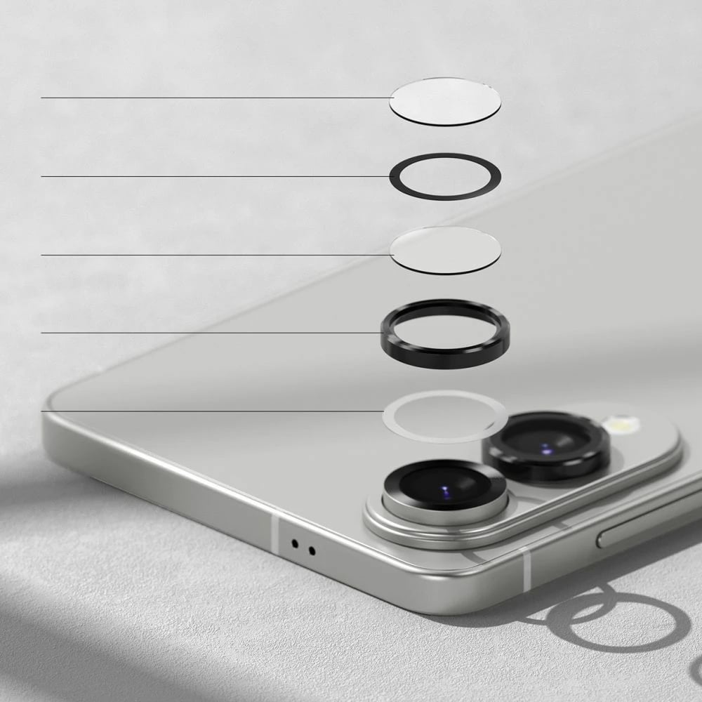 Mbrojtës xhami për kamerë Ringke për Samsung Galaxy S25 Edge, Transparent, 2 copë