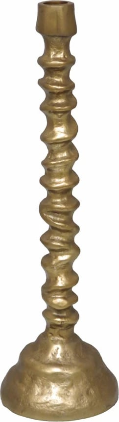 Mbajtës qirinjsh GRANTAS, alumin, ngjyrë ari, 13x13x39 cm