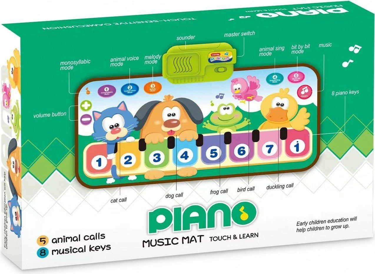 Tapet muzikor Artyk Music Mat, 60x36 cm, shumëngjyrësh
