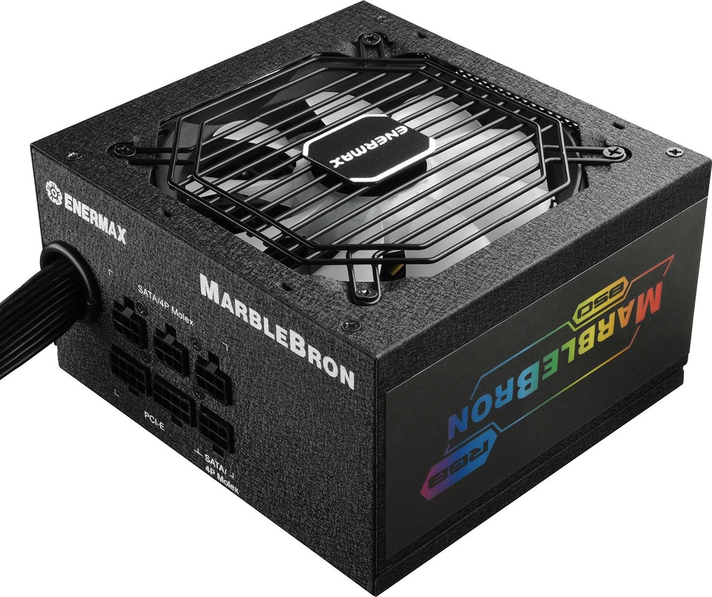 Kasë Enermax MarbleBron EMB850EWT-RGB 850W, 80 PLUS Bronze, RGB, Semi-Modular, e zezë