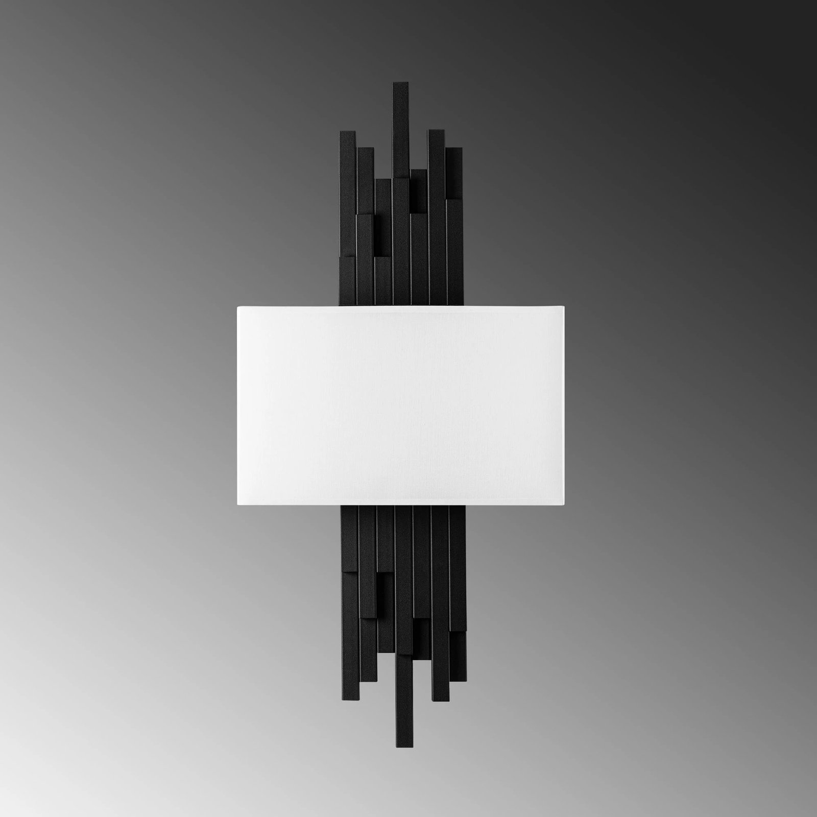 Llambë muri Opviq, Axıs - 15101, metal dhe pëlhurë, e zezë dhe e bardhë