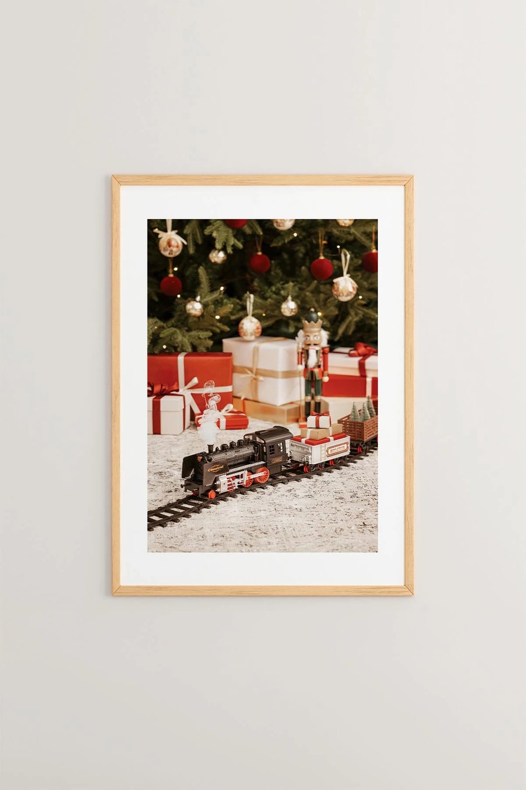 Pikturë dekorative me kornizë, shumëngjyrëshe, Wallity, Nwyearsngmdl91, 33x48cm