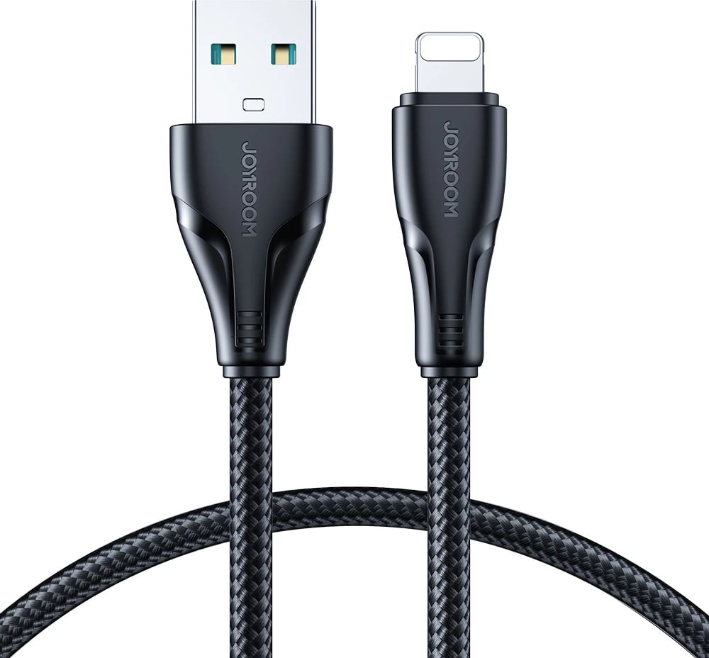 Kabllo Joyroom Surpass Series A11, USB-A në Lightning, 1.2 m, 2.4A, e zezë