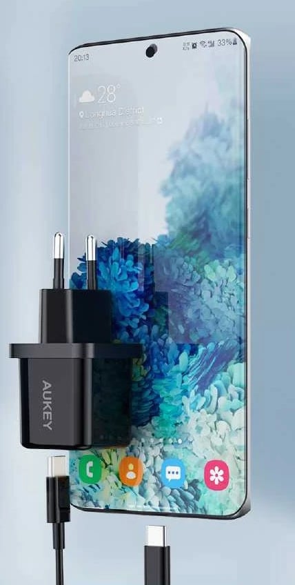 Karikues muri, AUKEY PA-F5, USB-C PD 20W, 1x USB-C, mini, i zi