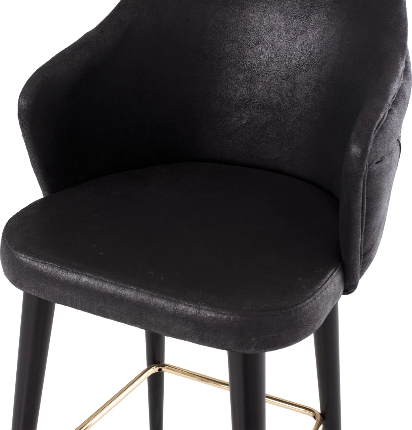 Karrige për bar profesionale FH9281.14, lloj NUBUCK, dru i zi, 50x62x108,5H cm