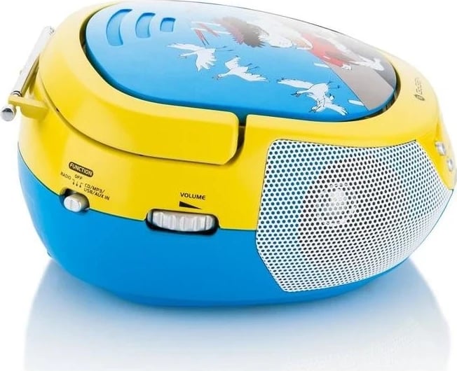 Radio Portativ GoGEN Maxipes Fik, me lexues CD dhe USB, ngjyrë blu-verdhë