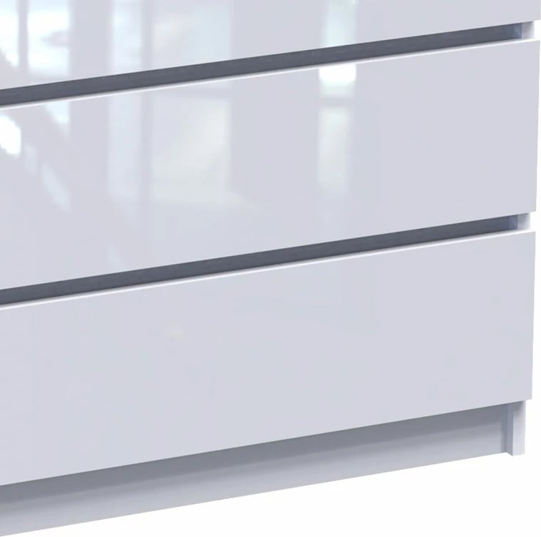 Komodë Dicama mdf ngjyrë e bardhë 85.5x47x98cm