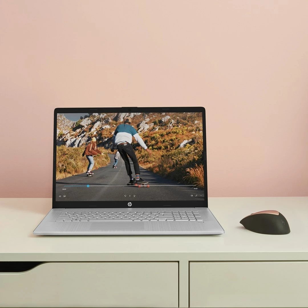 Laptop HP 17-CN2083D, Intel Core i3, 8 GB RAM, 256 GB SSD, 17.3" Full HD, Argjendtë