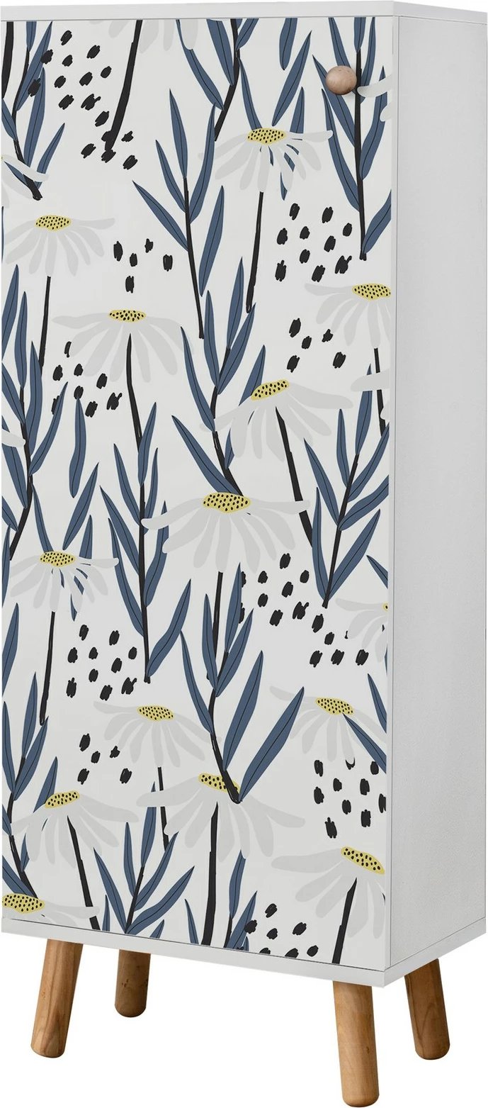 Set mobiljesh për korridor, ngjyrë e bardhë dhe kaltër e errët, Skye Decor, 909 - 1048