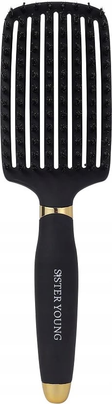 Furçë flokësh për femra Sister Young Ovia e zezë, 1 copë