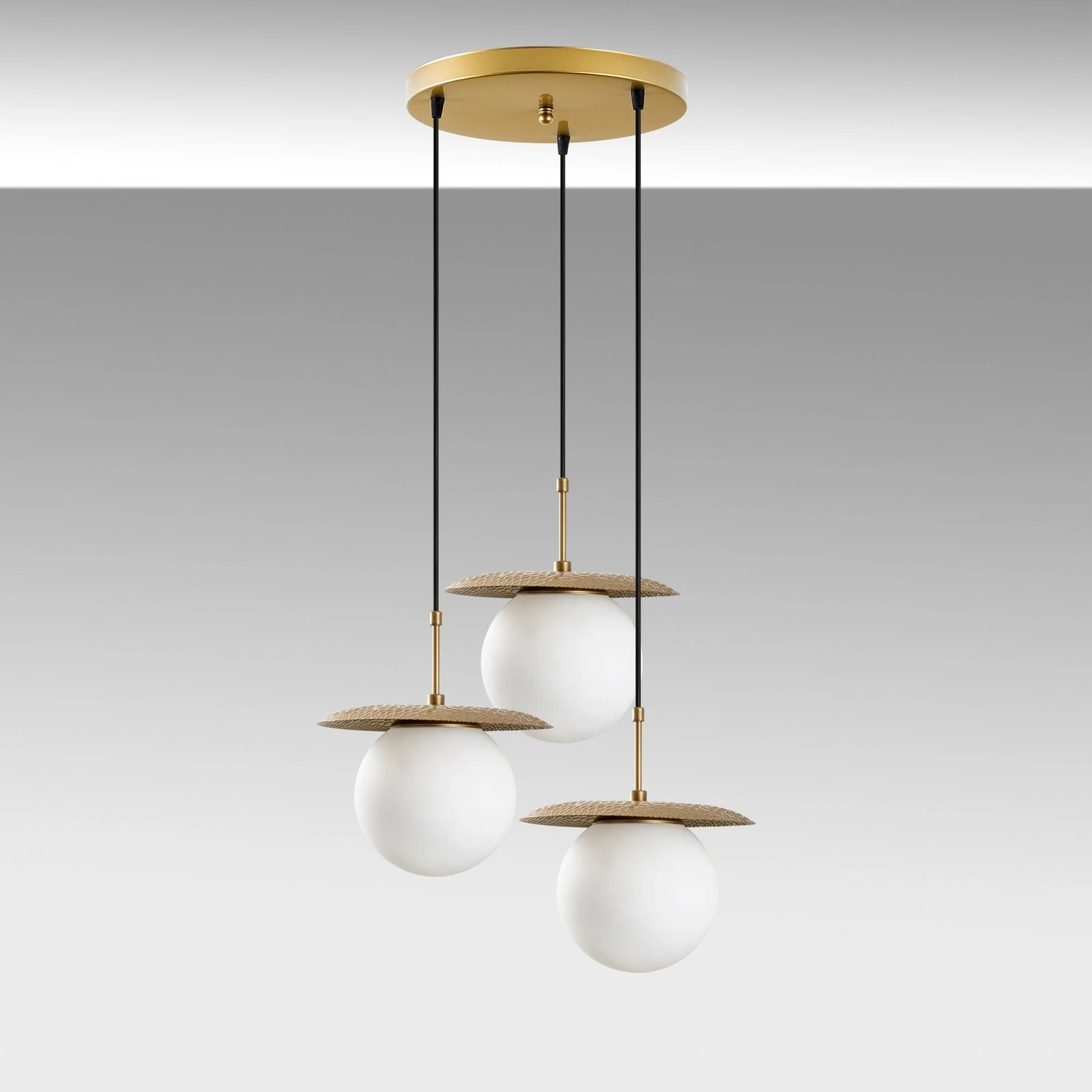 Llambë tavani Opviq, Anemon, ngjyrë ari, 55x55x110cm