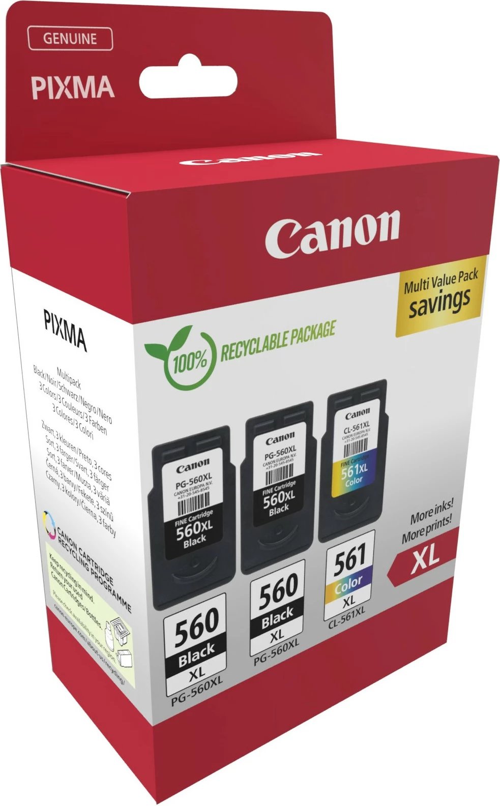 Toner Canon 3712C009, High (XL) Yield, 3 copë, Multi pack