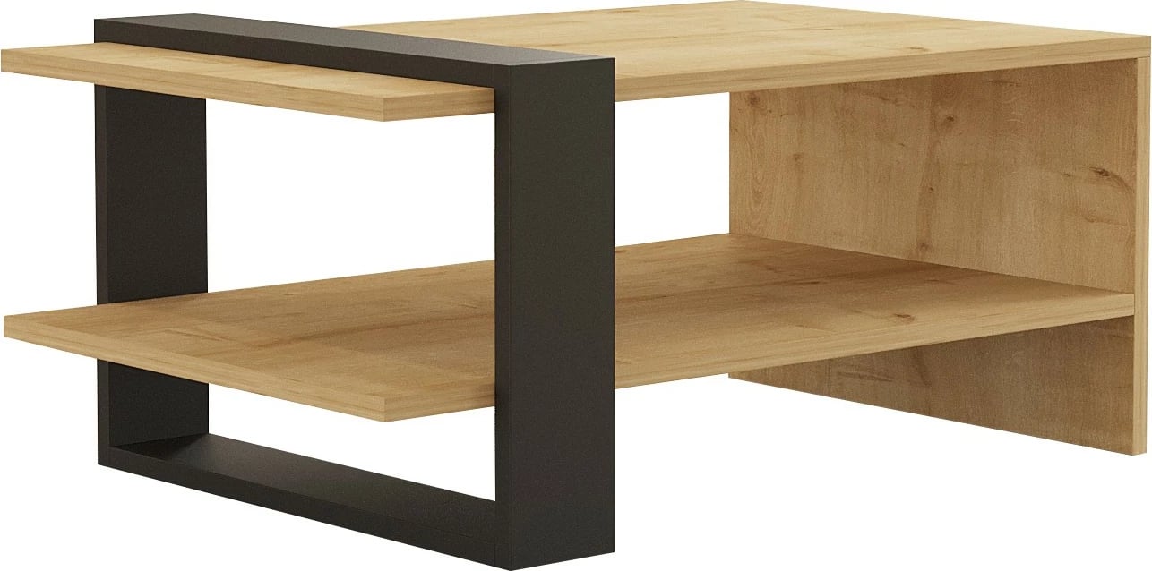 Tavolinë kafeje Hanah Home, Yonca, anthracite dhe lis