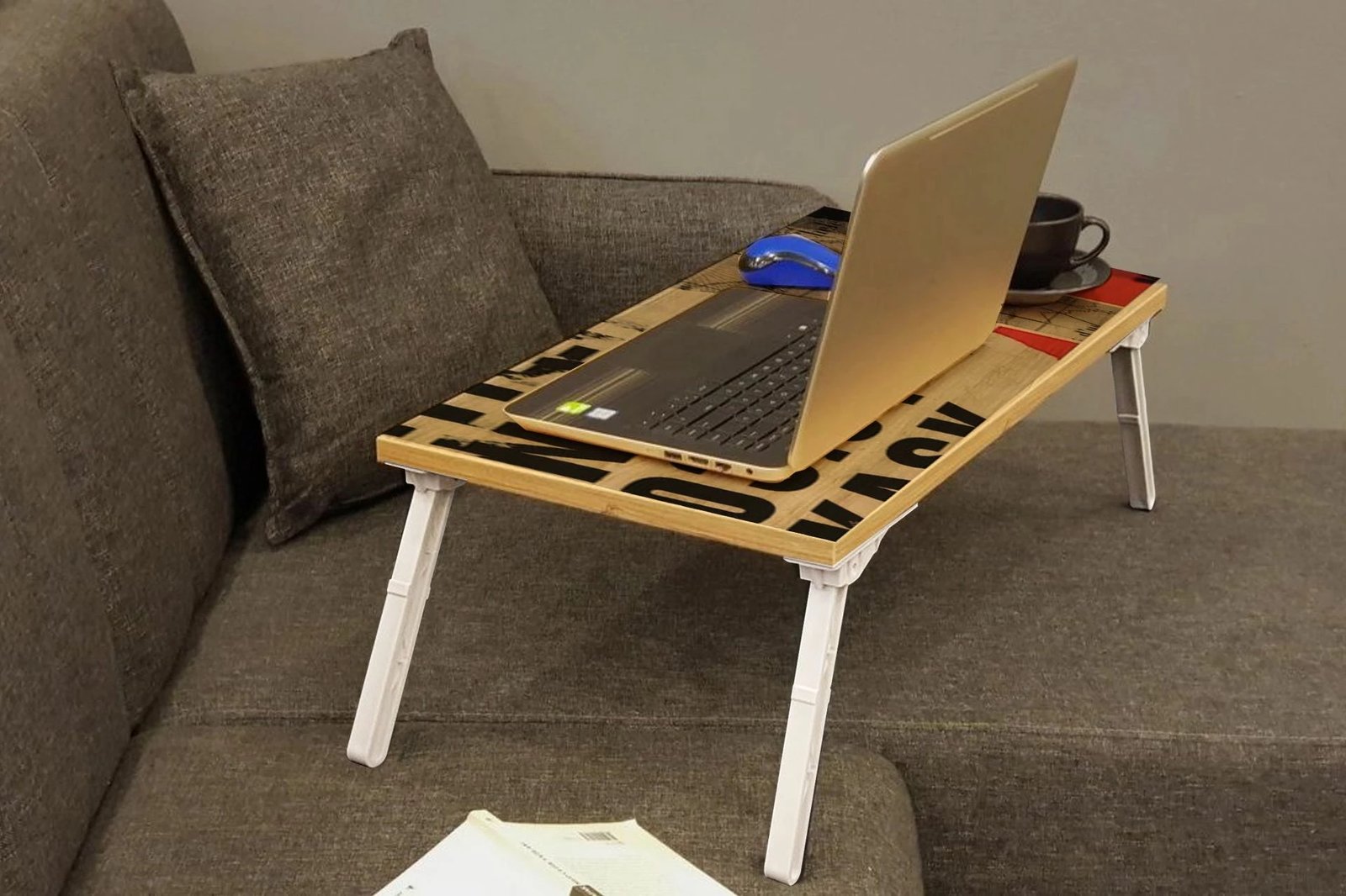 Tavolinë laptopi qëndruese, Hanah Home Gusto 766, ngjyrë Atlantic