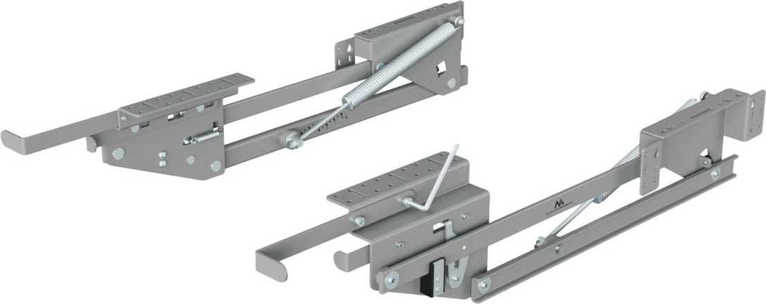 Mekanizëm ngritës për dollap kuzhine Maclean MC-497, metal, kapacitet 5-20 kg, argjendtë