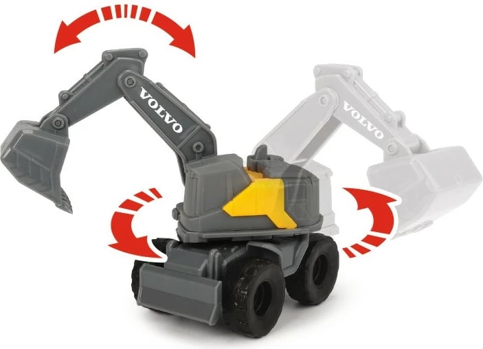 Set lodrash automjete ndërtimi Dickie Volvo CONSTR 5-pack, plastikë, verdhë/zezë