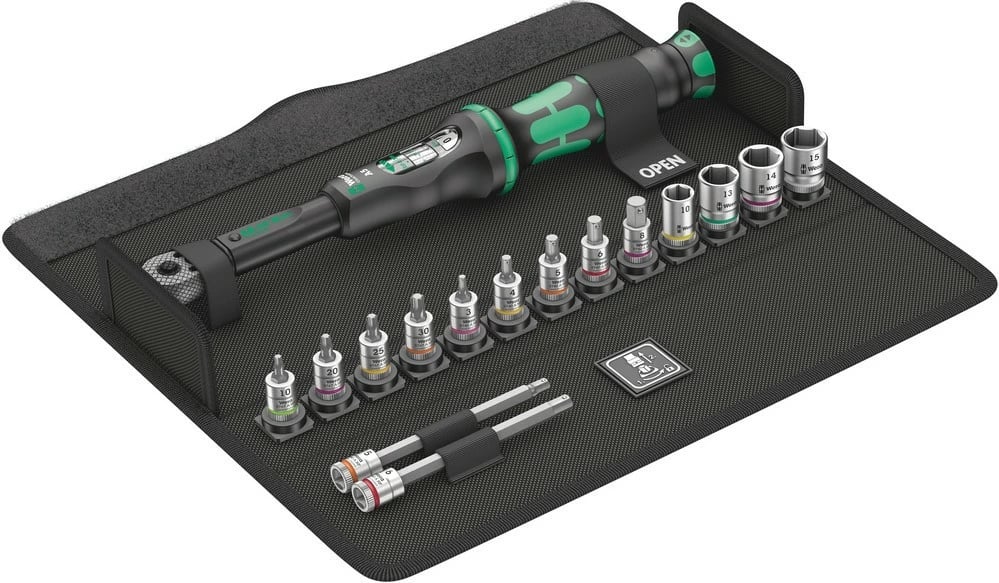 Set çelës momenti Wera 05004180001, mekanik, 1/4", 2.5-25 Nm, zi/gjelbër