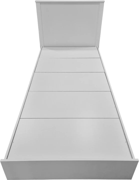 Krevat Athos, ngjyrë e bardhë, 90x190cm