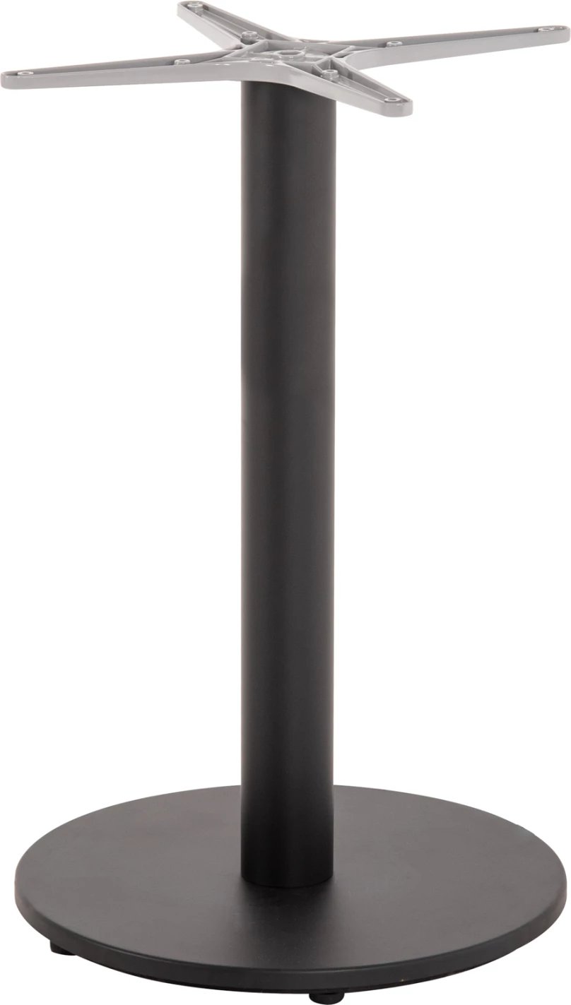 Bazë tavoline alumini, e zezë mat, FH476.01, 48x48 cm, Φ45x73H cm