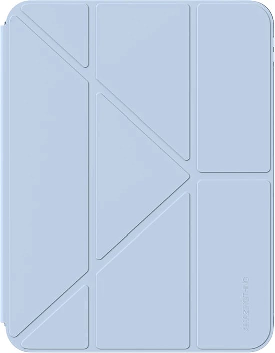 Mbështjellës tablet, AmazingThing Minimal Case, për iPad 11" (2025) dhe iPad 10.9" (2022), kapak me këmbëz qëndrese, mbajtës Apple Pencil, profil i hollë me pjesë të pasme transparente, blu