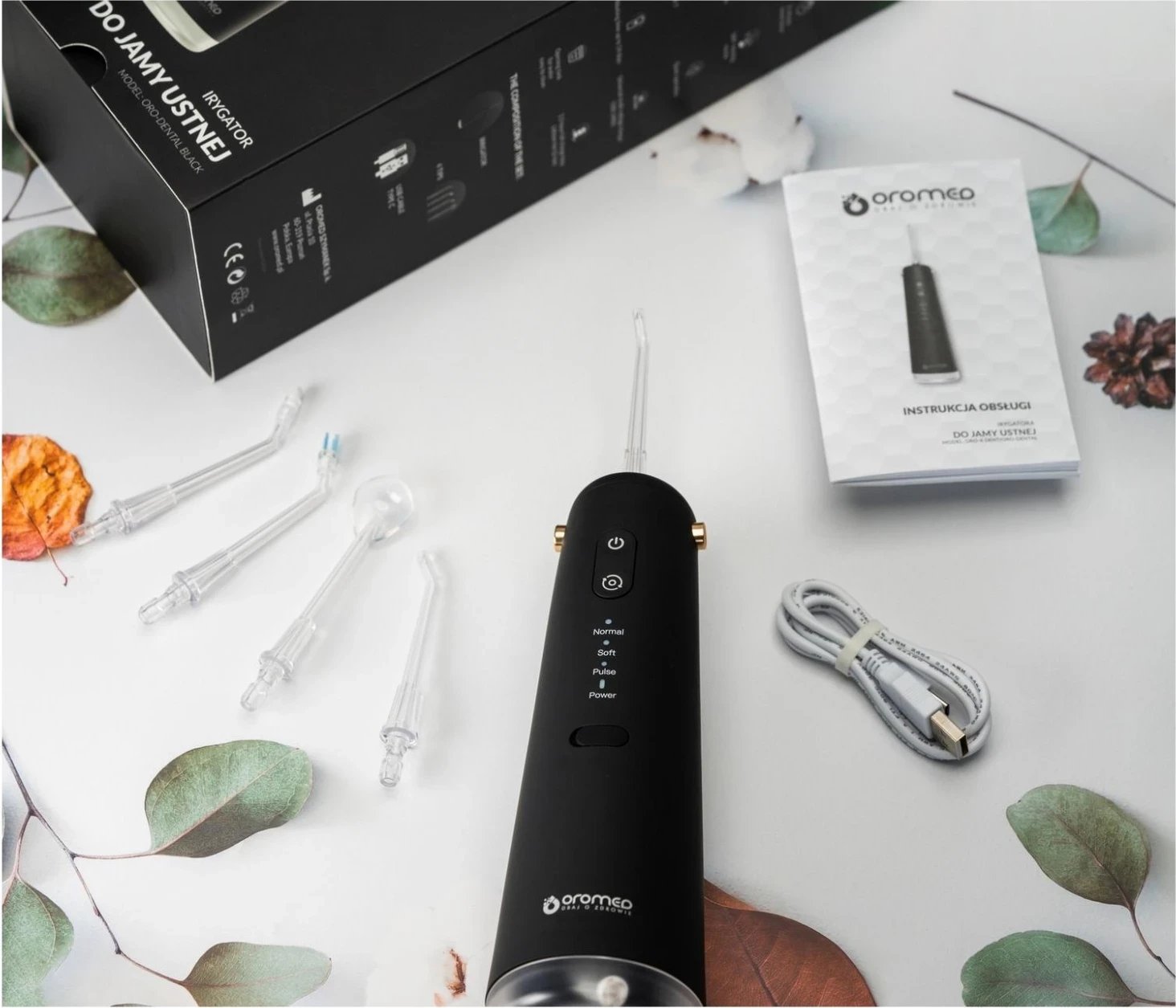 Irrigator dhëmbësh Oromed Oro-Dental, i zi