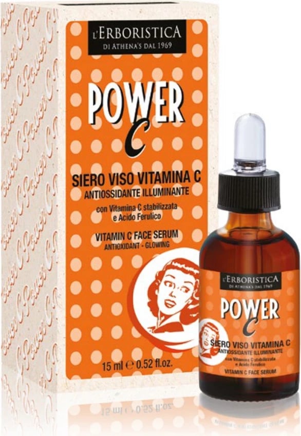 Serum për fytyrë për femra L'Erboristica Vintage Power C, 15ml Serum për fytyrë për femra L'Erboristica Vintage Power C, 15ml