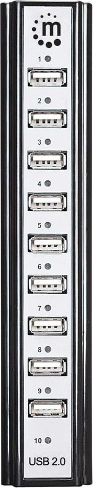 USB hub MANHATTAN 10 porta USB 2.0, zi