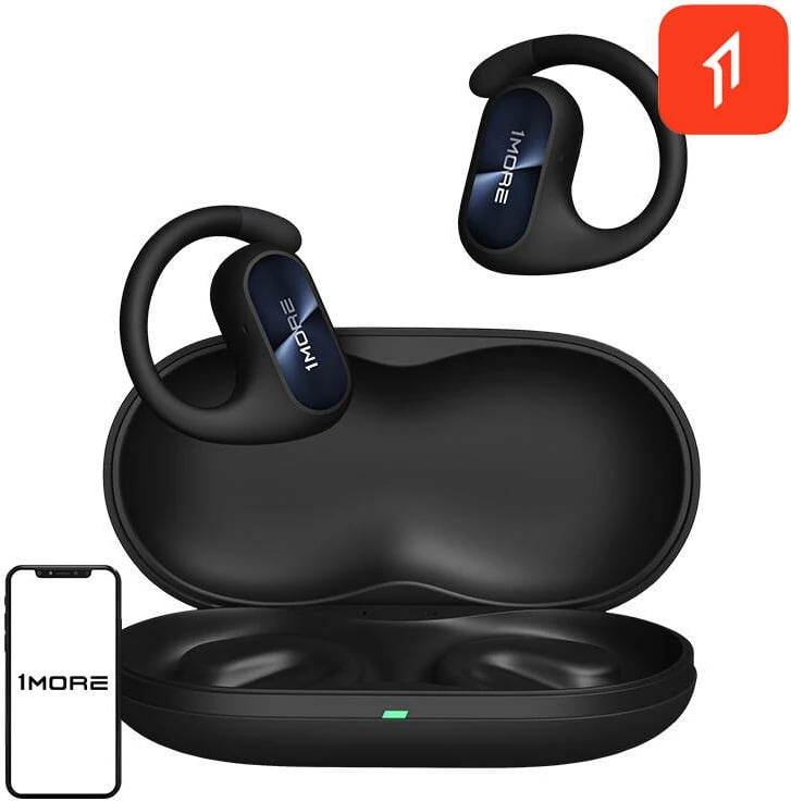Kufje TWS 1MORE FIT SE OPEN, EF606, Bluetooth 5.3, IPX5, e zezë