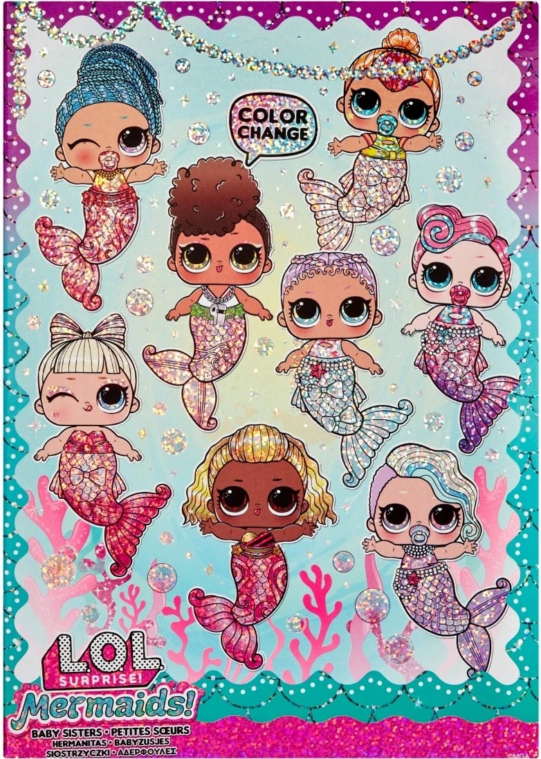 Set lodrash L.O.L. Surprise Mermaids, MGA, 12 copë, plastikë, për vajza