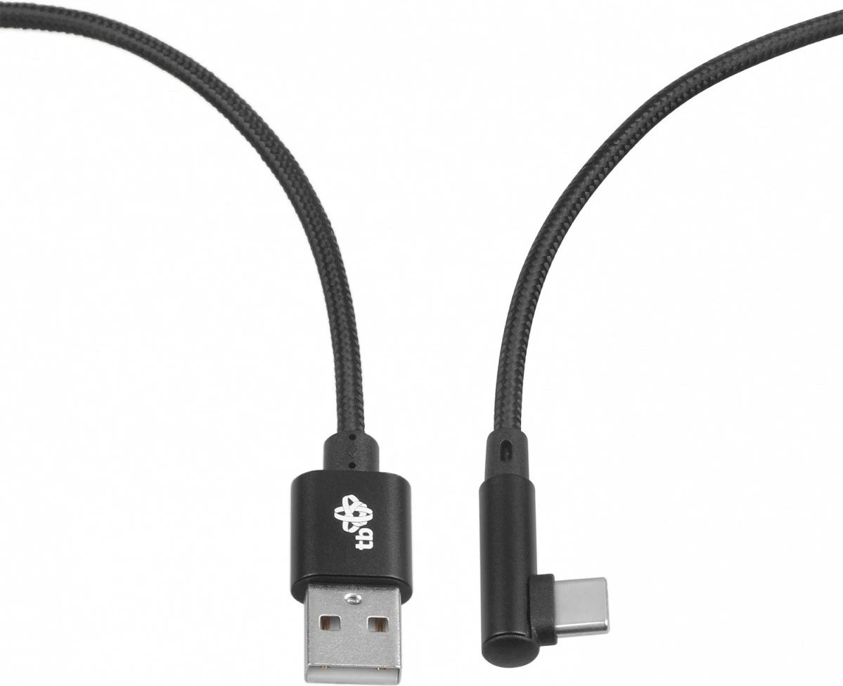 Kabllo USB në USB Type-C TB AKTBXKUCSBA15KB, 1.5m, kënduar, e zezë