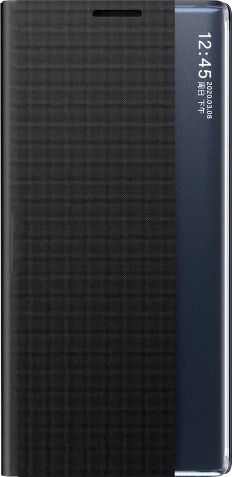 Mbështjellës Hurtel New Sleep Case me flip dhe stand për Samsung Galaxy S25 Edge, i zi