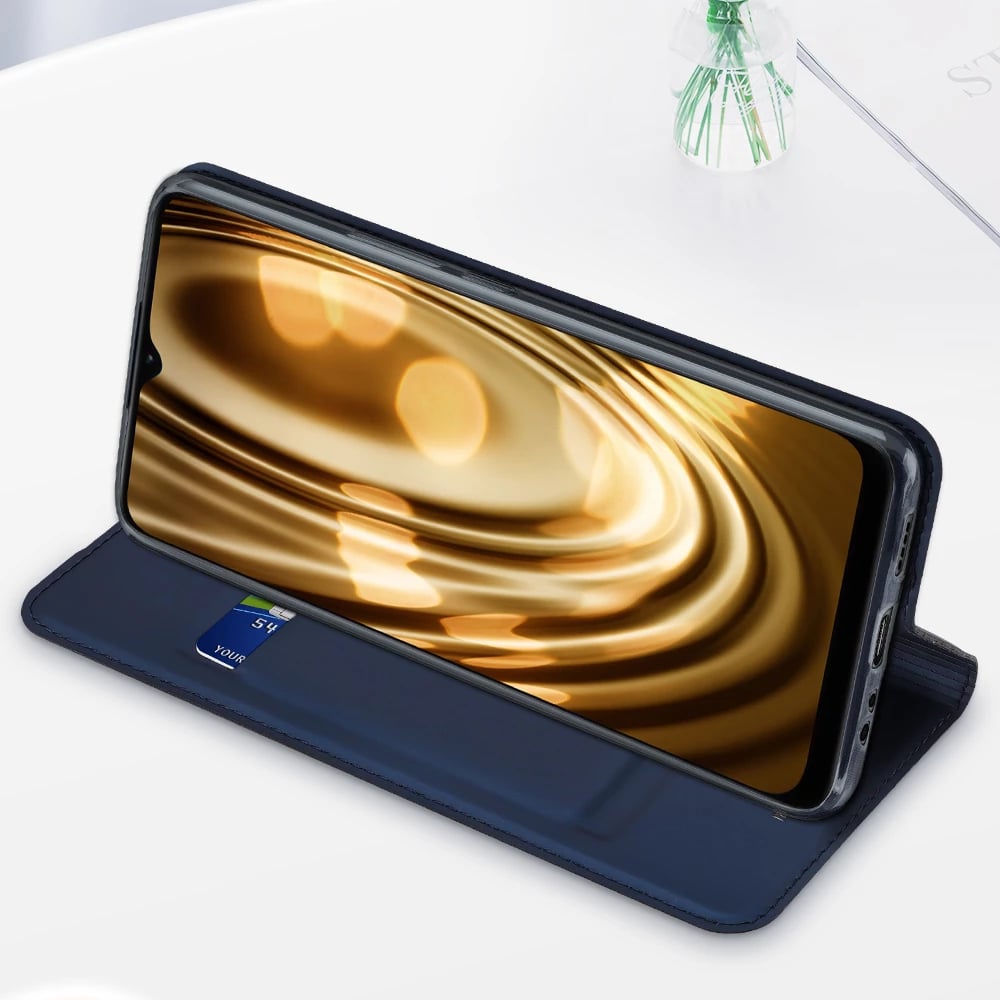 Mbështjellës Dux Ducis Skin Pro për Realme Narzo 50A, me kapak, i zi