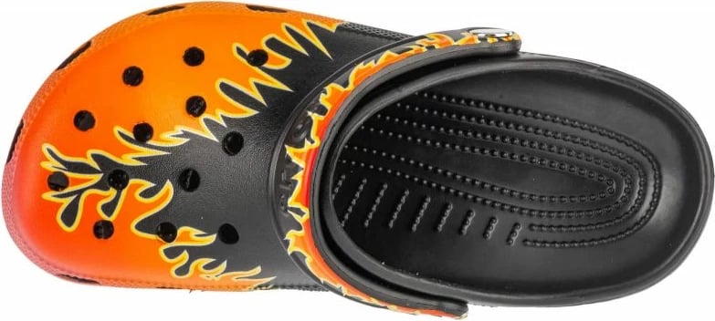 Flip-flop Crocs për femra dhe fëmijë, të zeza dhe portokalli